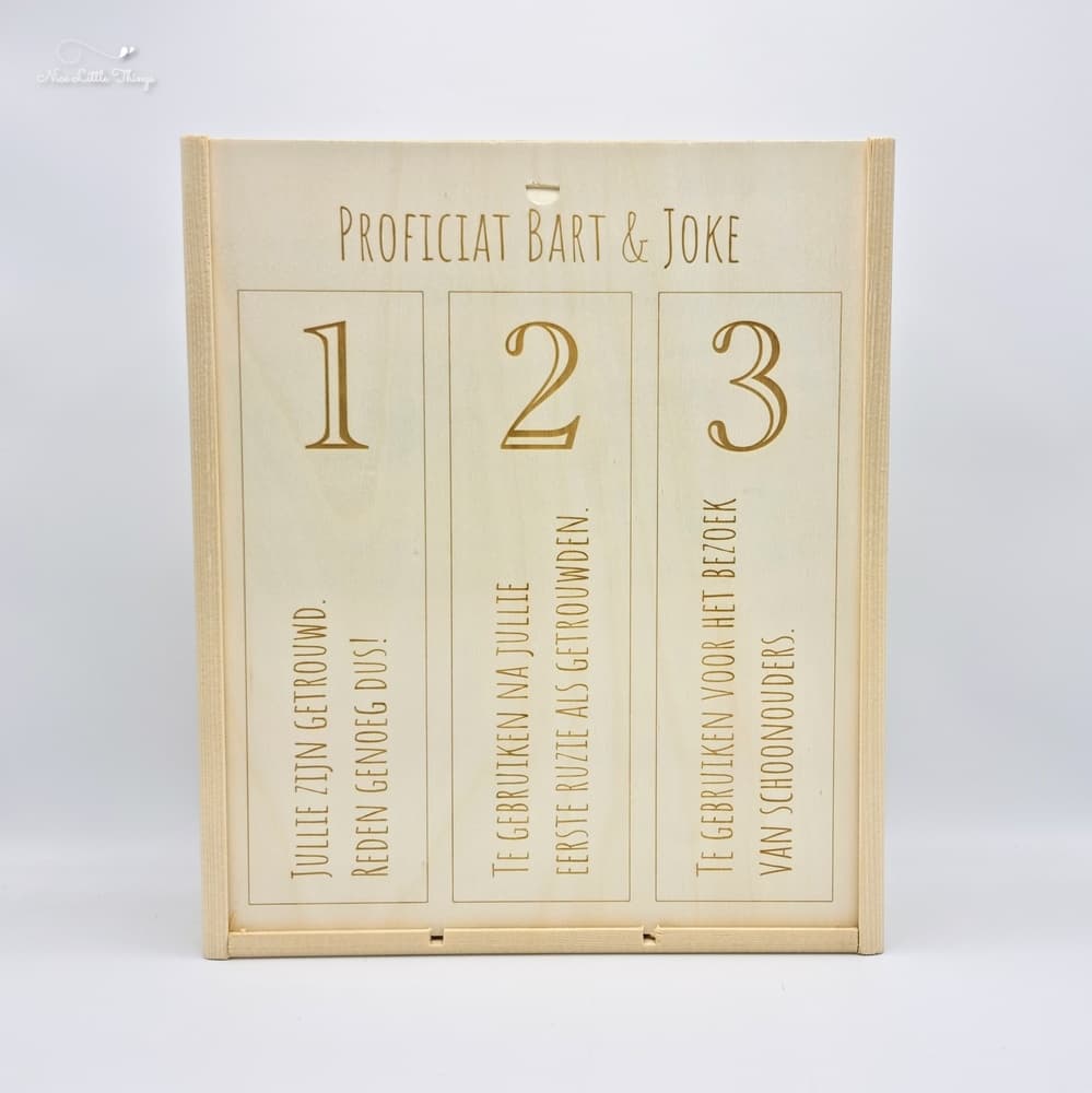 Personalisierte Weinkiste Trio