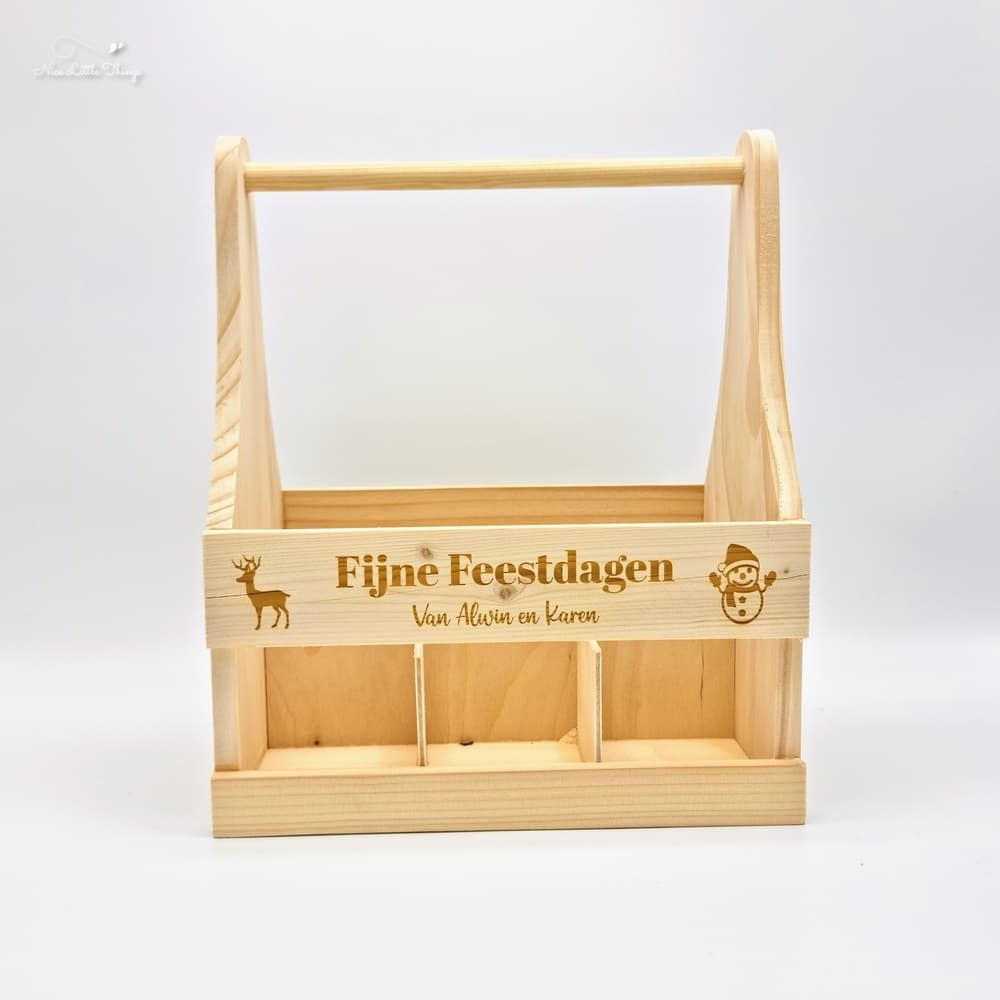 Hölzerne Bierkiste Urlaub