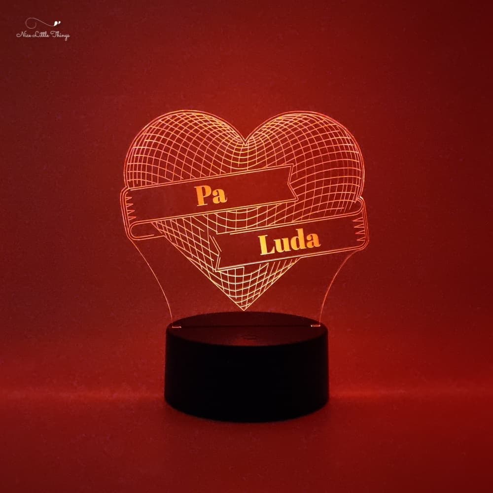 Personalisiertes RGB-Licht Herz