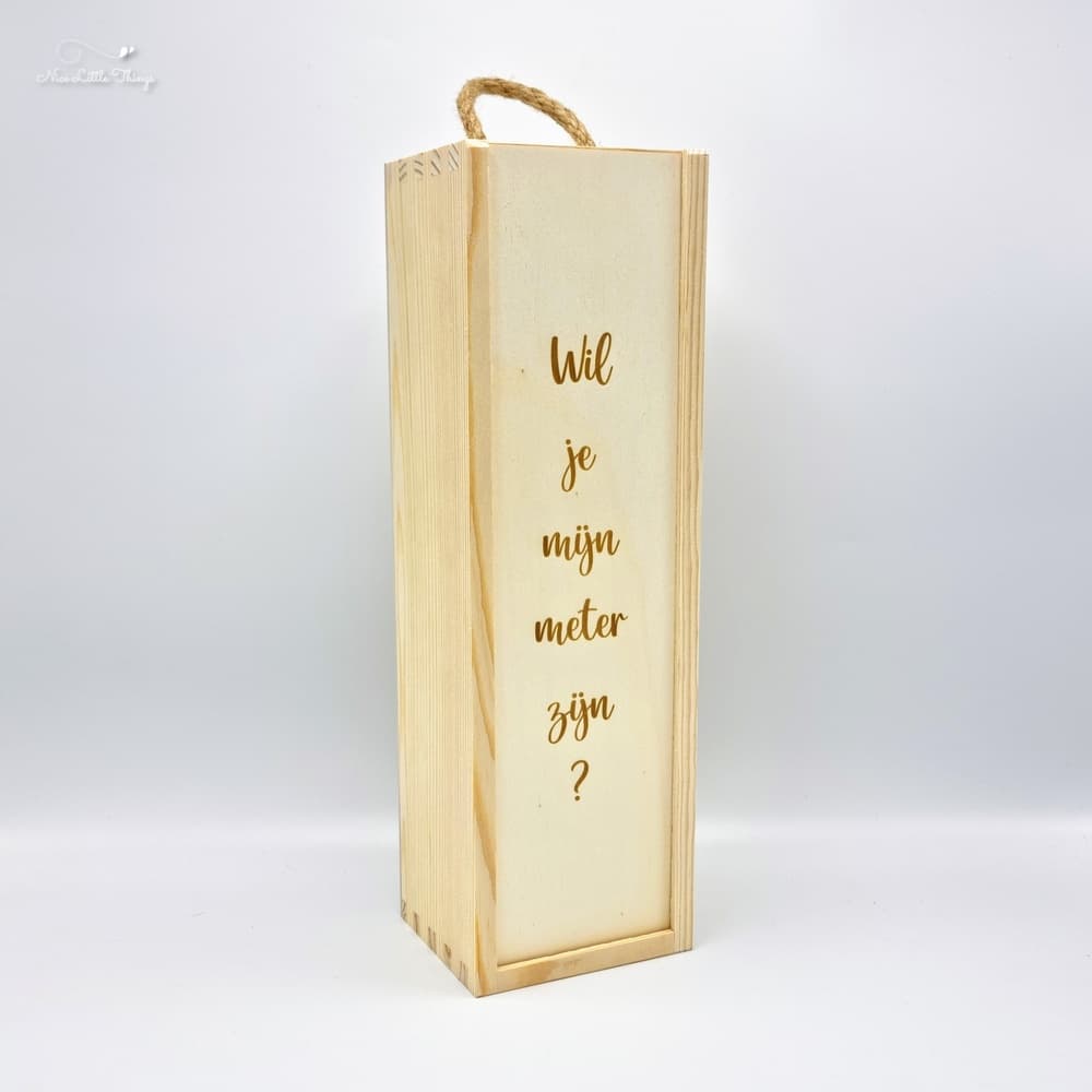 Weinkiste willst du meine Patin sein