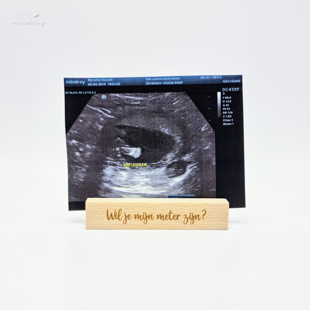 Fotohalter aus Holz — Willst du meine Patentante sein?