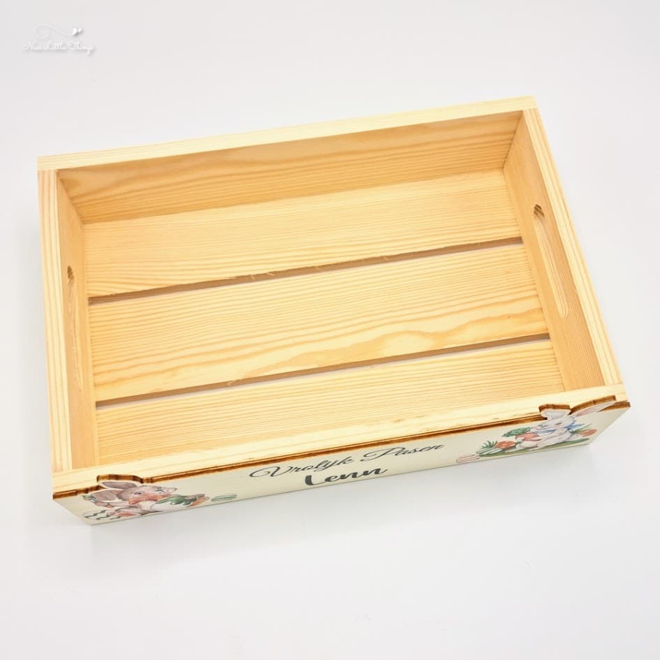 Bunter Osterkorb mit Namen