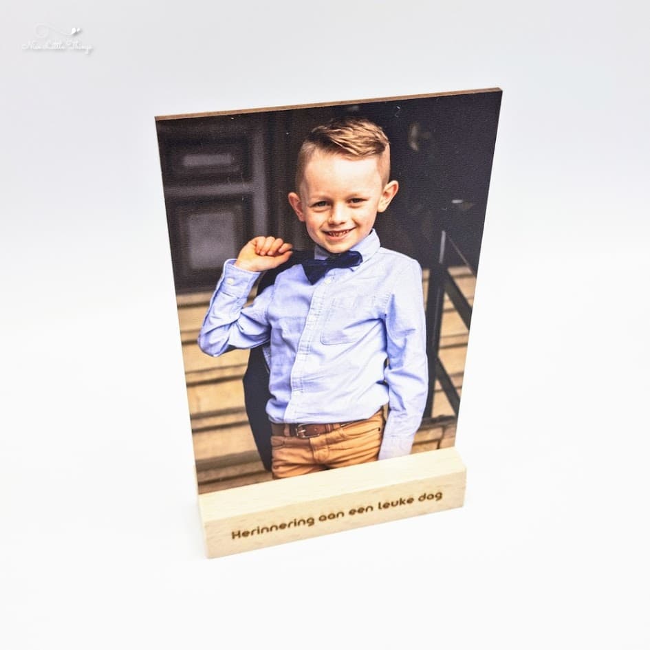 Fotohalter aus Holz mit Foto