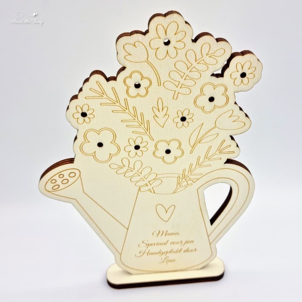 Personalisiertes Display für handgepflückte Blumen