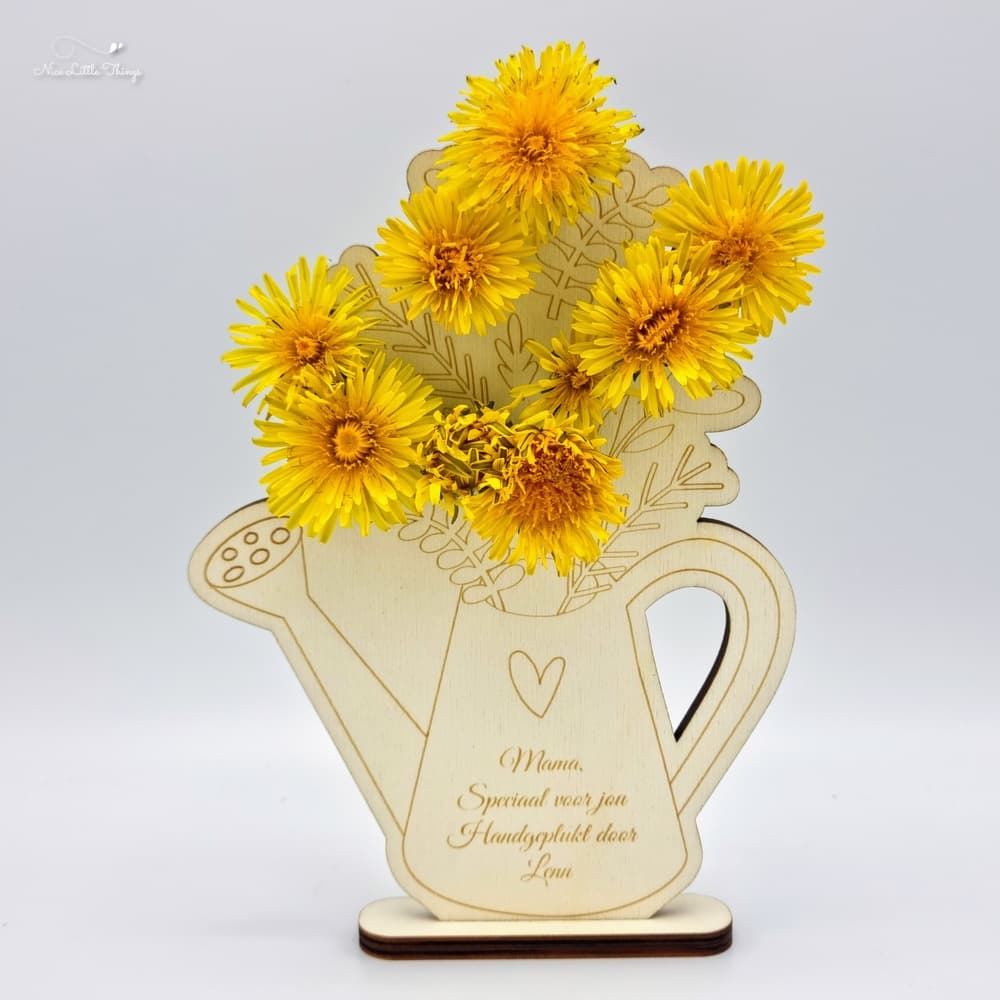 Personalisiertes Display für handgepflückte Blumen