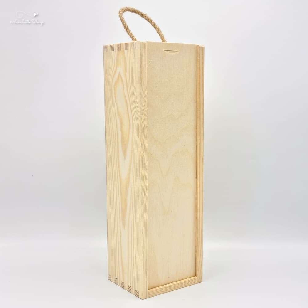 Weinkiste solo mit Kordel