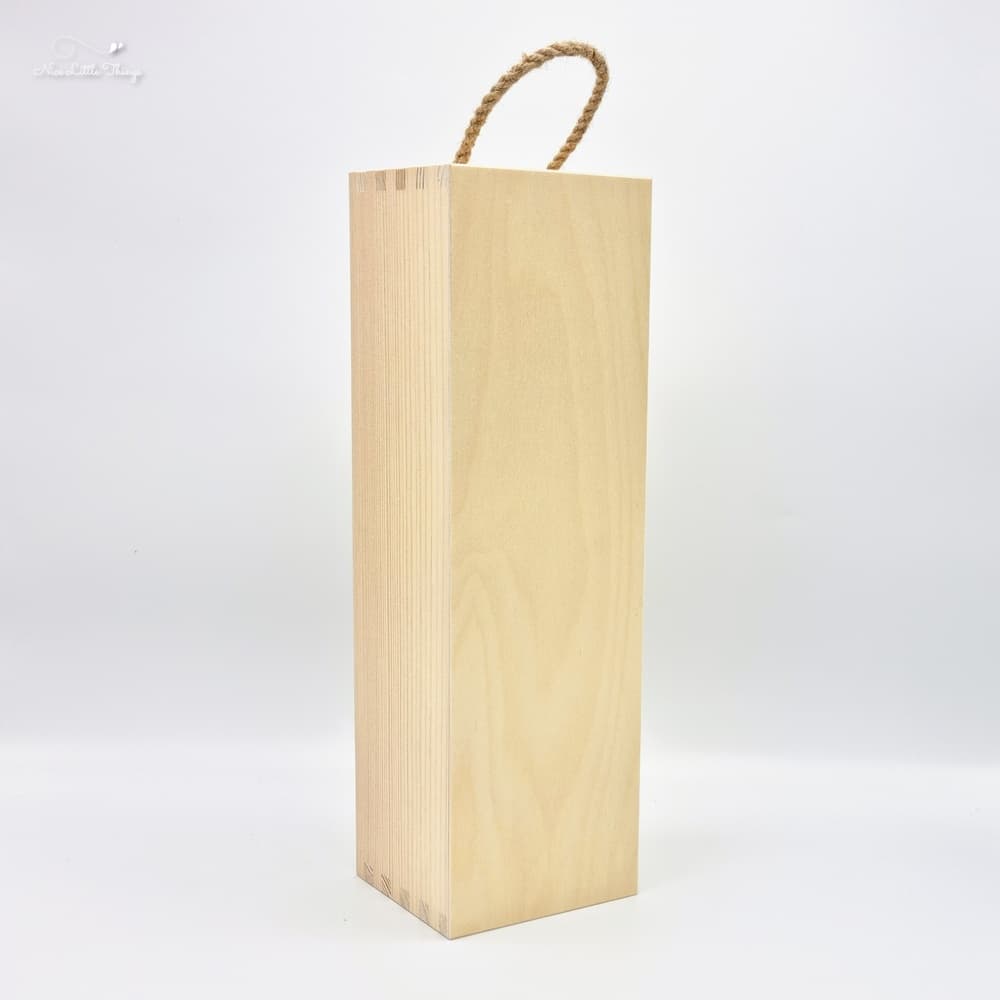 Weinkiste solo mit Kordel