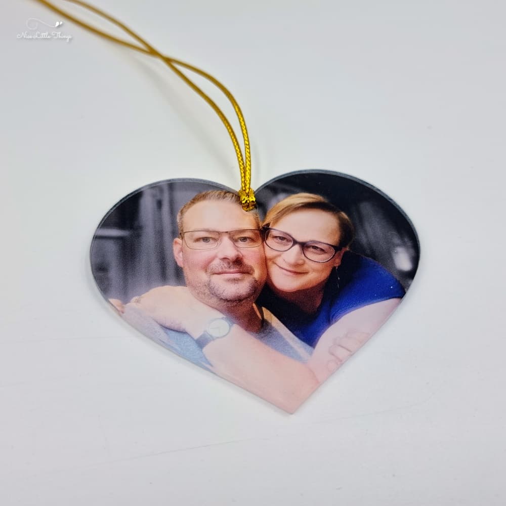 Personalisierte Weihnachtskugel mit Foto