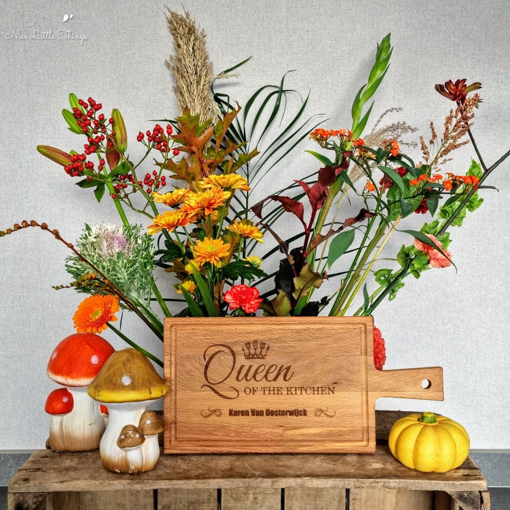 Holzschneidebrett-Herbst