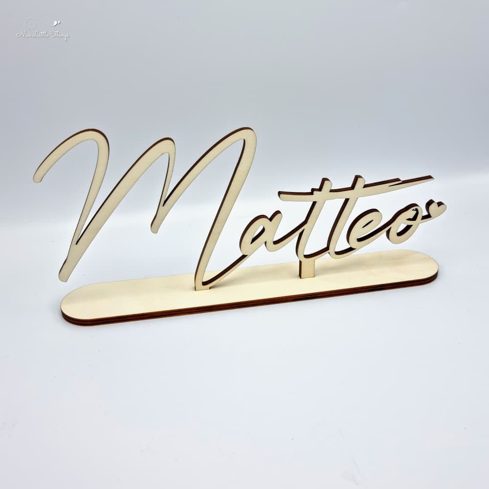 Holzname mit Ständer