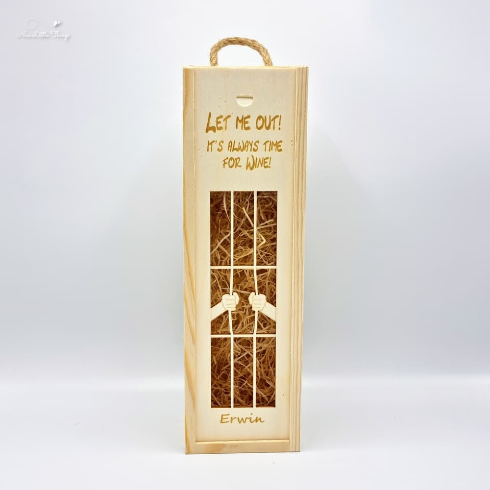 Personalisierte Weinkiste - Gefängnis