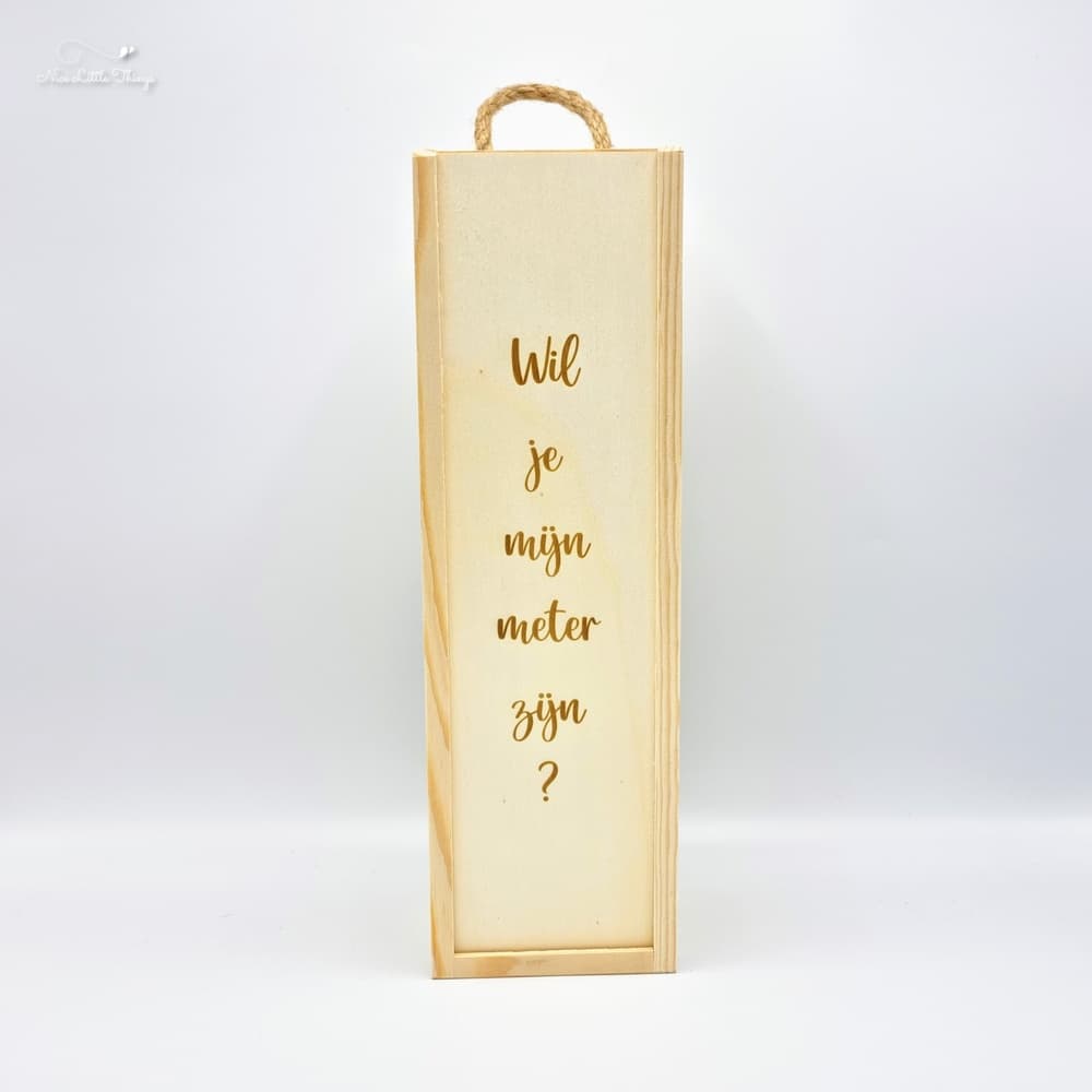 Weinkiste Willst du meine Patin sein