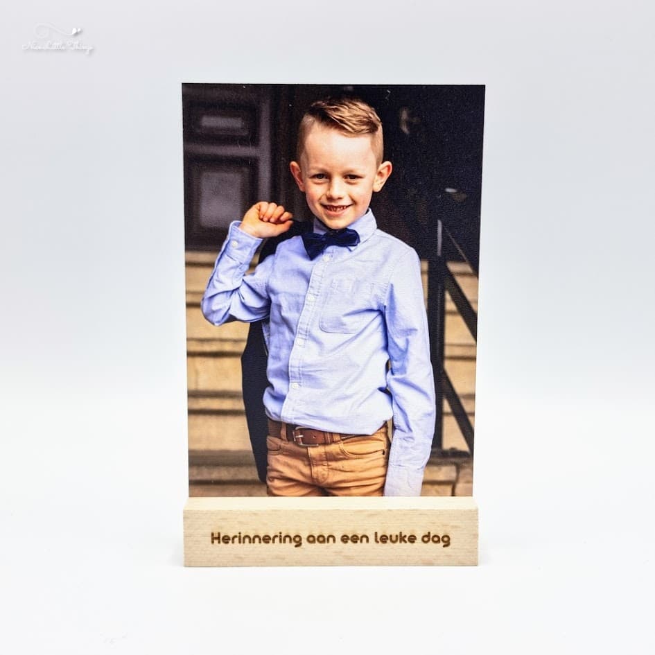 Fotohalter aus Holz mit Foto