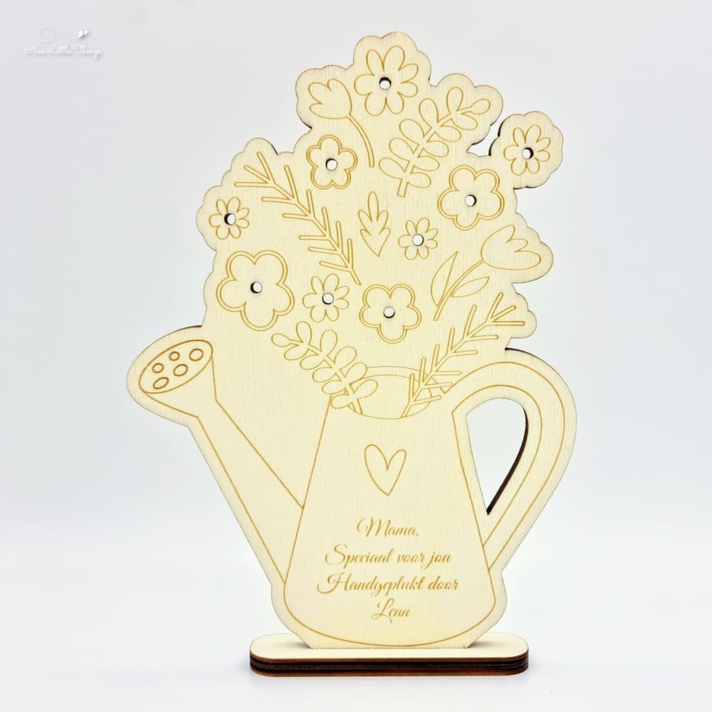 Personalisiertes Display für handgepflückte Blumen