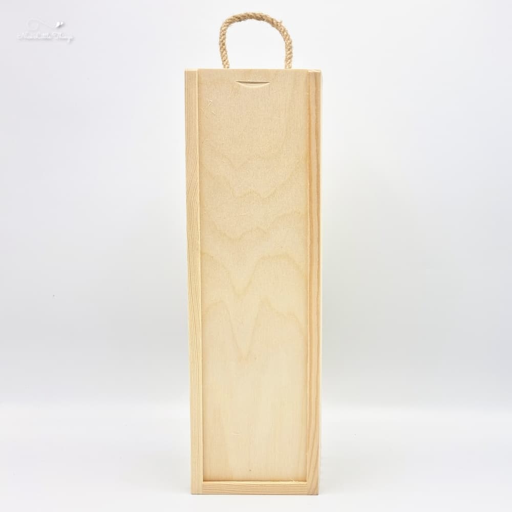 Weinkiste solo mit Kordel