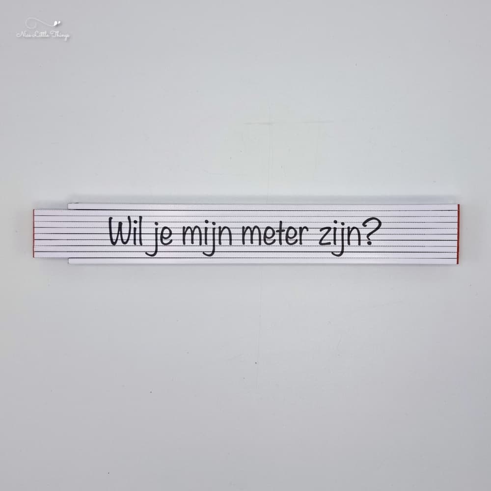 Zollstock „Willst du meine Patin sein?“