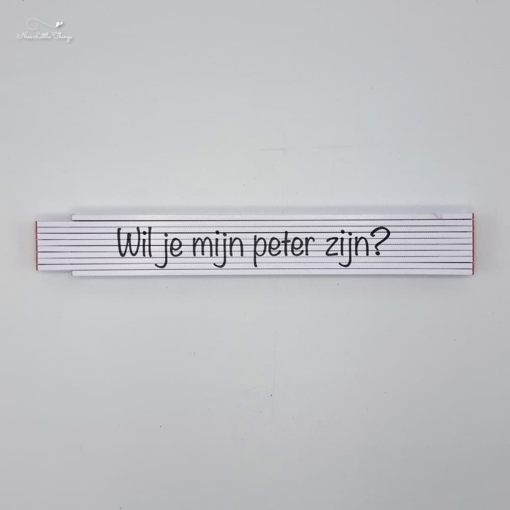 Zollstock „Willst du mein Pate sein?“