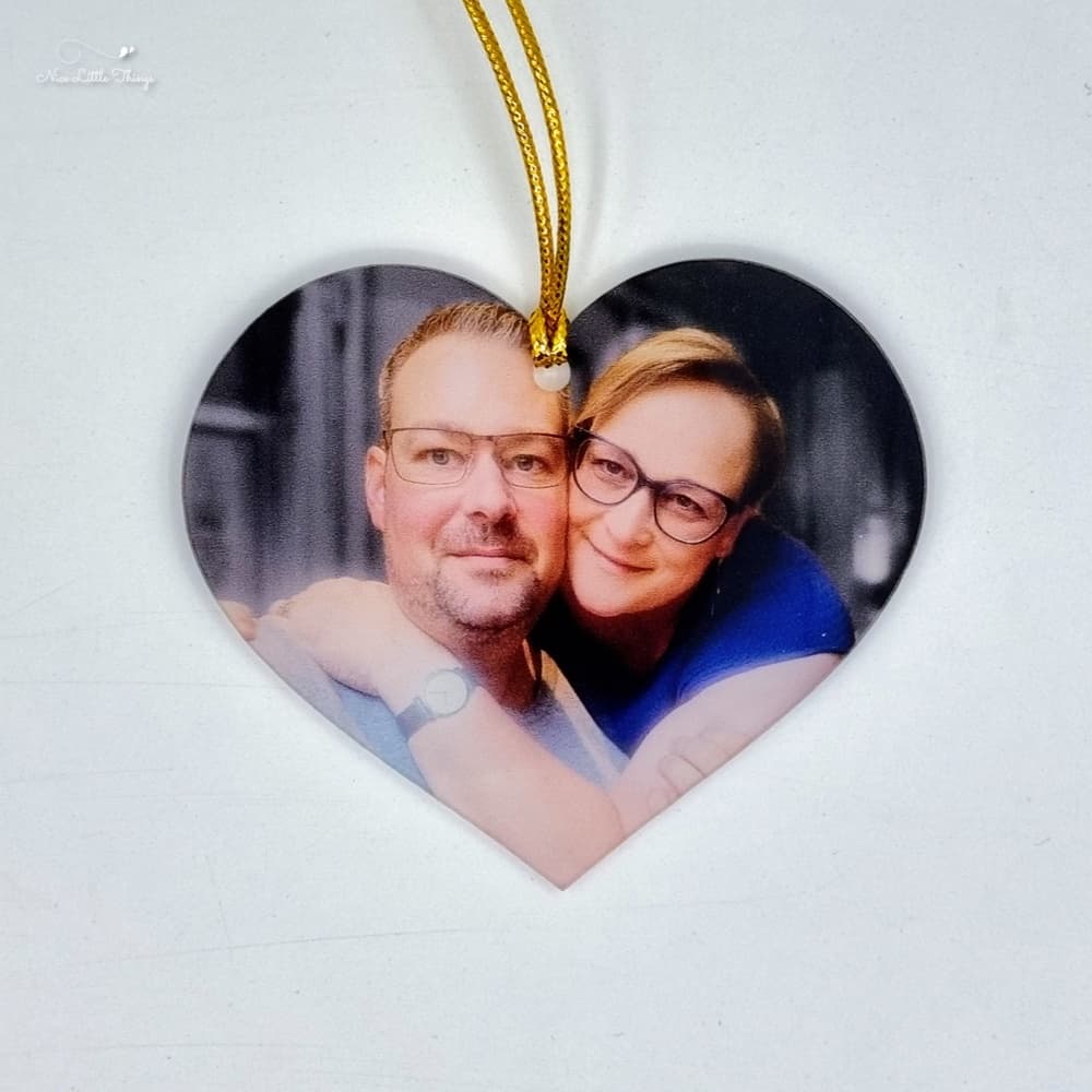 Personalisierte Weihnachtskugel mit Foto