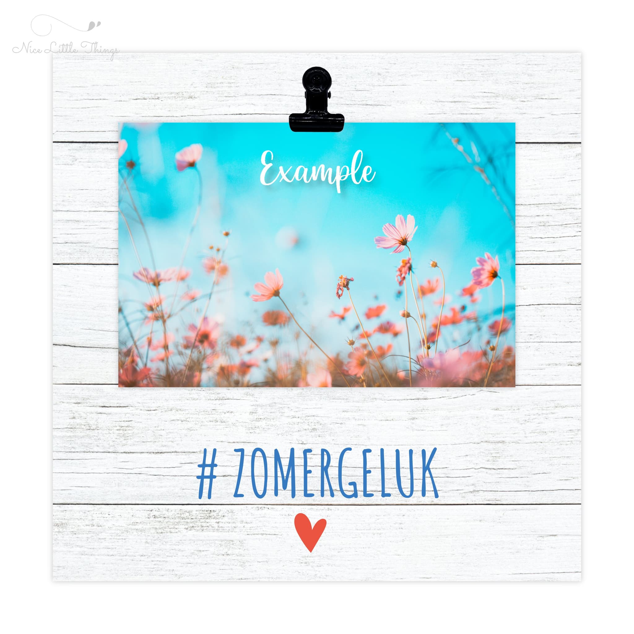 Personalisierter Fotoblock mit Clip